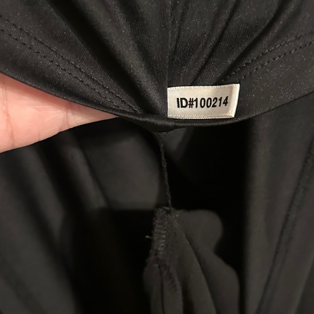 New York & Company Classic Button-Front Midi Shirt Dress w Buckle Waist, Black M - Picture 13 of 14